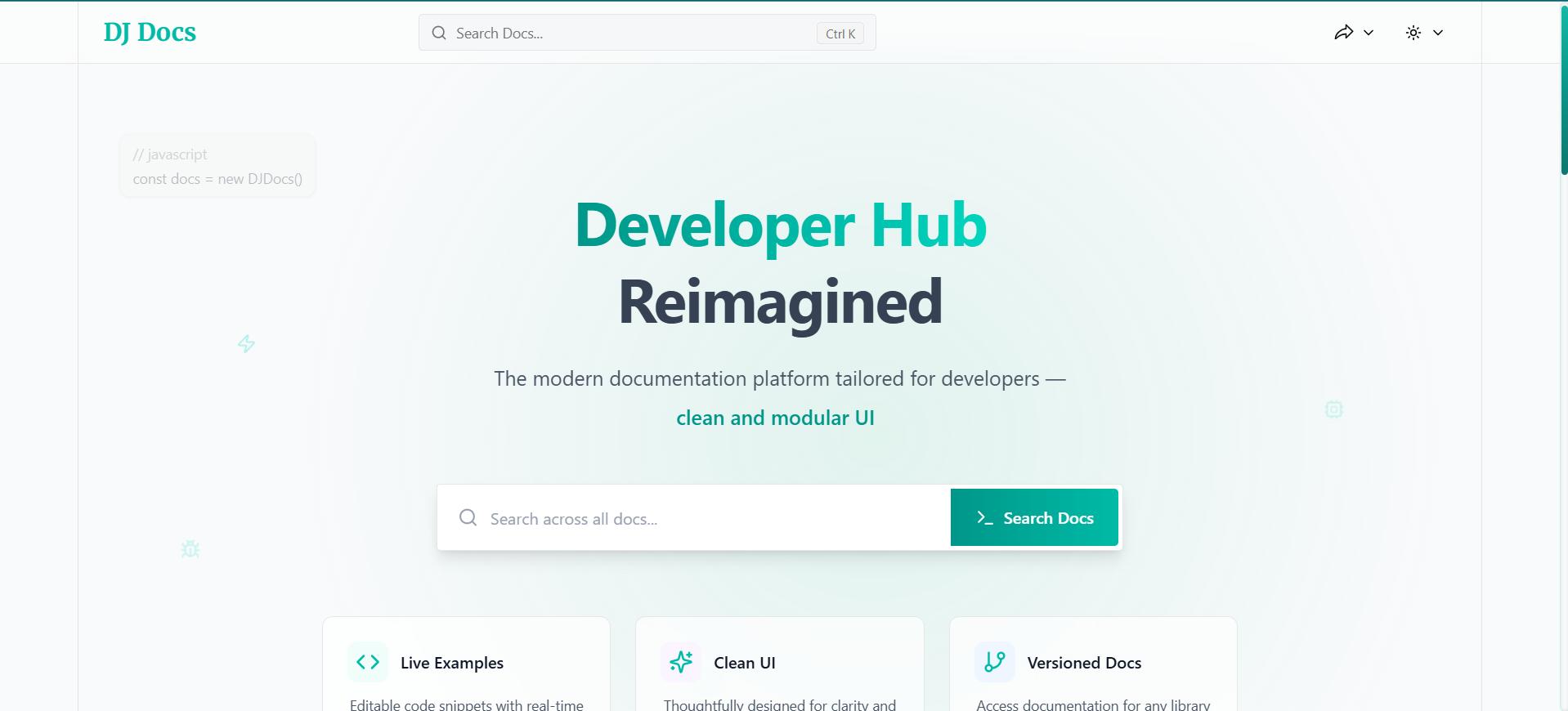 DJ Docs – Documentation Platform